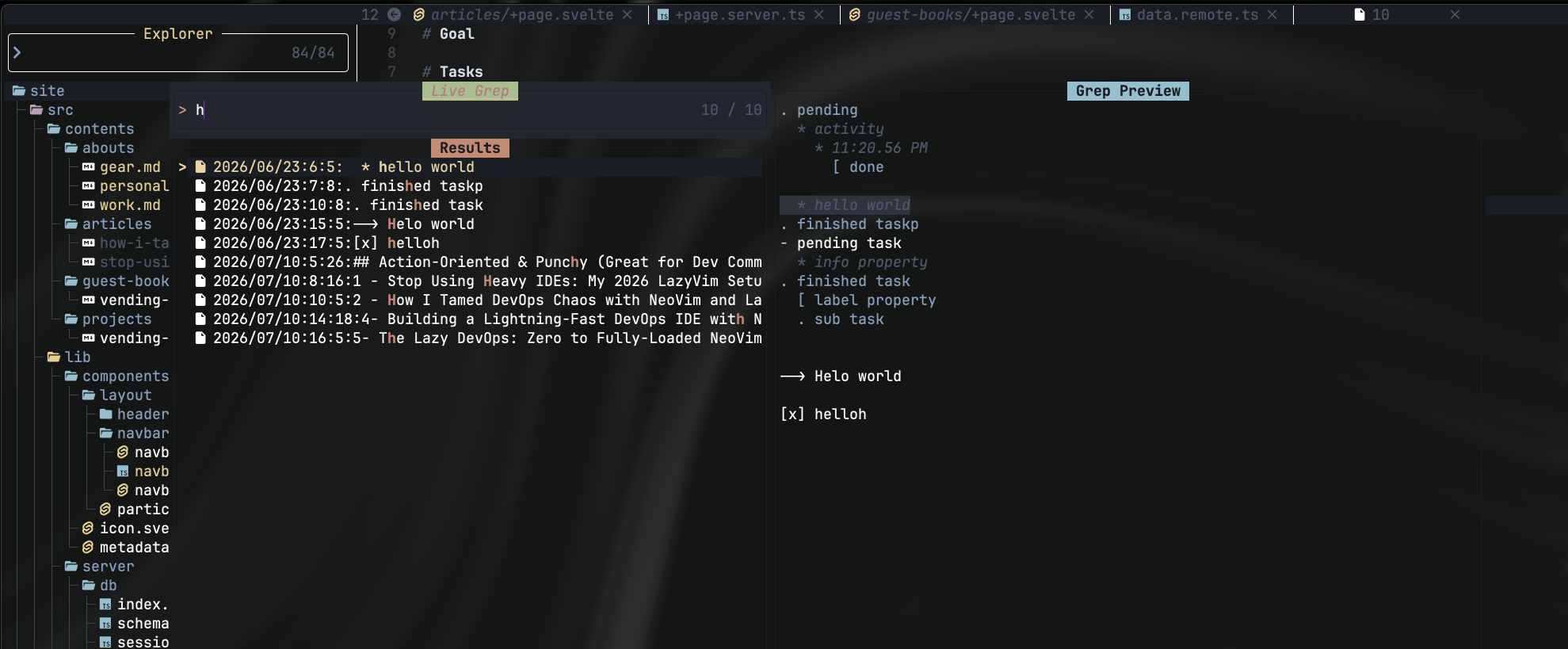 Notes plugins